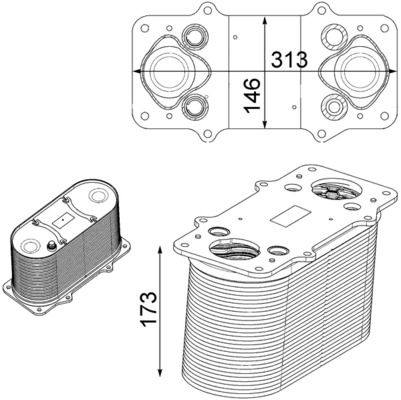 Intercooler potrivit MAN HOCL, SL II, TGS I D2066LF85-D2676LOH27 2006-2021 [2]
