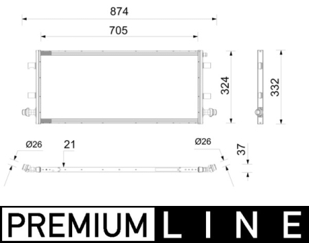 Intercooler - Intercooler potrivit MERCEDES A (W177), CLA (C118), CLA SHOOTING BRAKE (X118), GLA (H247) 2.0 07.19-
