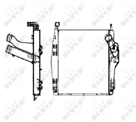 Intercooler potrivit MERCEDES ACTROS, ATEGO, AXOR, AXOR 2 OM541.920-OM926.990 dupa 1997 [3]
