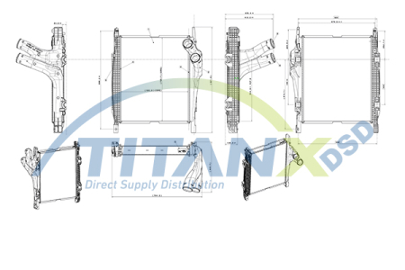 Intercooler - Intercooler potrivit MERCEDES ATEGO, AXOR, AXOR 2, NG OM422.952-OM926.999 08.73-