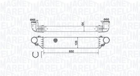 Intercooler potrivit MERCEDES C T-MODEL (S203), C (W203), CLC (CL203), CLK (A209), CLK (C209) 1.8-3.0D 05.00-06.11