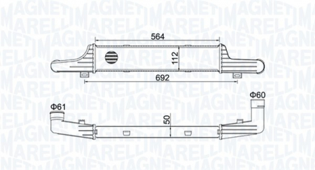 Intercooler - Intercooler potrivit MERCEDES E T-MODEL (S210), E (W210) 2.2D/2.5D/2.9D 1996-2003