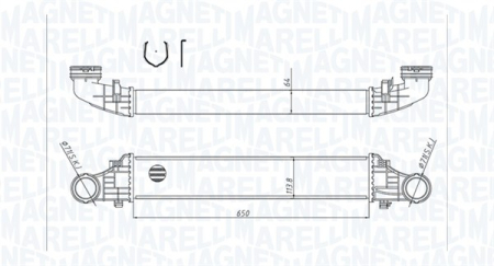 Intercooler - Intercooler potrivit MERCEDES E T-MODEL (S211), E (VF211), E (W211) 1.8-3.0D 03.02-07.09