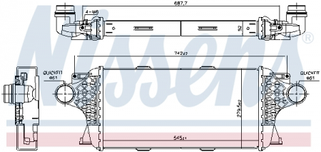 Intercooler - Intercooler potrivit MERCEDES GL (X166), GLE (C292), GLE (W166), GLS (X166), M (W166) 3.0D 2011-2019