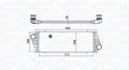 Intercooler - Intercooler potrivit MERCEDES SPRINTER 2-T (B901, B902), SPRINTER 3-T (B903), SPRINTER 4-T (B904), SPRINTER 5-T (B905); VW LT 28-35 II, LT 28-46 II 2.1D-2.9D 1995-2006