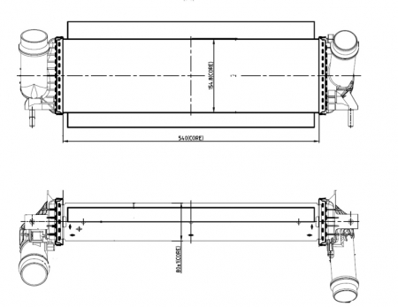 Intercooler - Intercooler potrivit NISSAN NAVARA, NP300 NAVARA; RENAULT ALASKAN 2.3D dupa 2015
