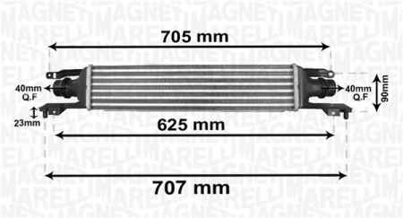 Intercooler - Intercooler potrivit OPEL CORSA D 1.3D 2006-2014