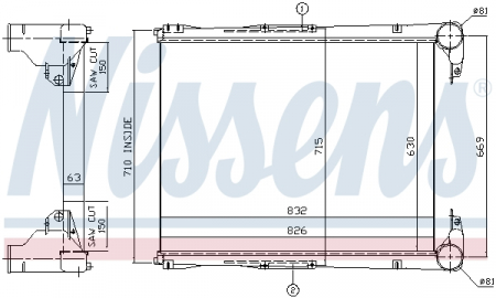 Intercooler potrivit RVI KERAX, PREMIUM MIDR06.02.26W/4-MIDR06.23.56B/41 02.96- [2]
