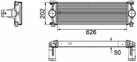 Intercooler potrivit RVI MASCOTT; RENAULT MASTER PRO DXi3-ZD3A604 2004-2013 [3]