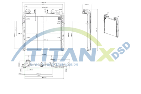 Intercooler potrivit SCANIA G I, P I, R I, T DC09.108-OSC11.03 01.03-05.19 [1]