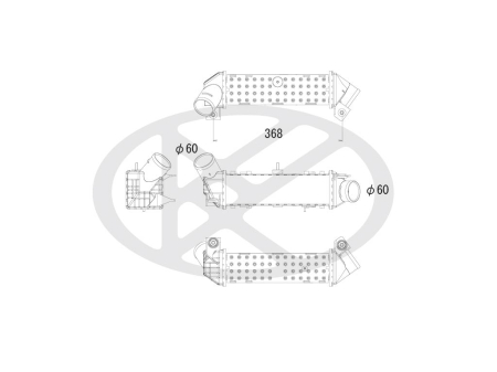 Intercooler potrivit SEAT CORDOBA, CORDOBA VARIO, CORDOBA VARIO/KOMBI, IBIZA II, IBIZA IV, IBIZA IV SC, IBIZA IV ST; VW CADDY II, CADDY II/MINIVAN, POLO 1.4/1.8/1.9D 08.96-05.15 [1]