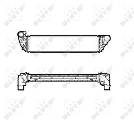 Intercooler - Intercooler potrivit RENAULT ESPACE IV, LAGUNA II, VEL SATIS 1.9D/2.0D/2.2D dupa 2004