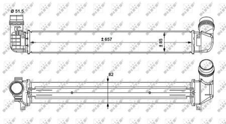 Intercooler RENAULT FLUENCE 1.5D/1.6/2.0 dupa 2010