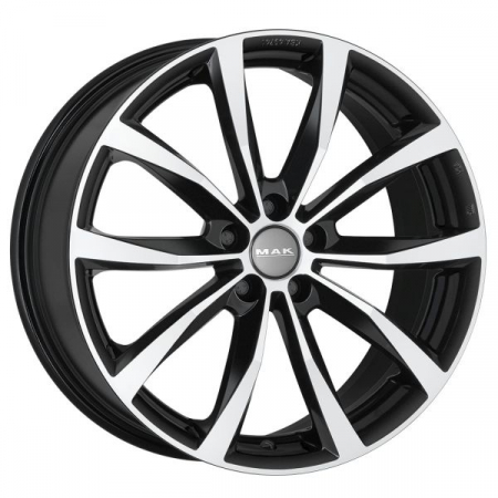 Anvelope si Jante - Janta aluminiu 6,5x16, 5x100, CH 72, ET: 35; potrivit ALFA ROMEO 147, 156, GT; AUDI A1, A2, A3, A4 B7, A6 C6, TT 10.86- MAK Wolf Black Mirror