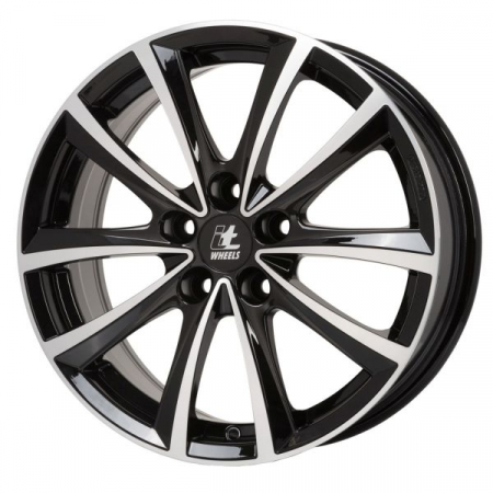 Anvelope si Jante - Janta aluminiu 6,5x16, 5x108, CH 63,4, ET: 50 model ITWHEELS Elena, Negru Lucios