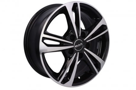 Anvelope si Jante - Janta aluminiu 6,5x16, 5x114,3, 76, ET: 40; cu emblema, Black Mirror
