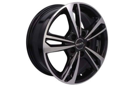 Anvelope si Jante - Janta aluminiu 6,5x16, 5x114,3, 76, ET: 50; cu emblema, Black Mirror