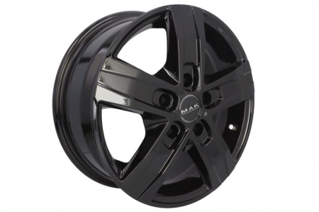 Anvelope - Janta aluminiu 6,5x16, 5x120, CH 65,1, ET: 50; potrivit ALFA ROMEO 159; AUDI A4 B8; TOYOTA YARIS; VW AMAROK, CRAFTER 04.03- MAK Stone5, Negru Lucios