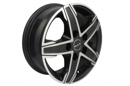 Anvelope - Janta aluminiu 6,5x16, 5x130, CH 89,1, ET: 55; potrivit NISSAN INTERSTAR, NV400; OPEL MOVANO A, MOVANO B 07.98- MAK King5 Black ice