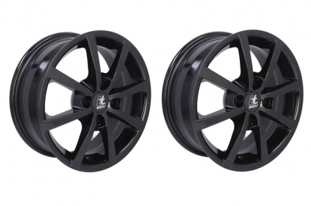Anvelope si Jante - Janta aluminiu 6x15, 4x108, CH 63,4, ET: 25 model ITWHEELS Alisia, Negru Lucios
