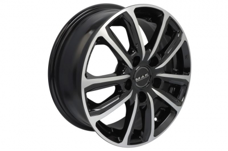 Anvelope si Jante - Janta aluminiu 6x15, 5x114,3, CH 76, ET: 45; potrivit MERCEDES A (W168), A (W169), A (W176), B SPORTS TOURER (W246 03.86- MAK Magma Black Mirror
