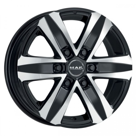 Anvelope si Jante - Janta aluminiu 7,5x17, 6x130, CH 84,1, ET: 60; potrivit MERCEDES SPRINTER 3,5-T (B906), SPRINTER 3,5-T (B907) 02.95-12.21 MAK Stone6 W Black Mirror