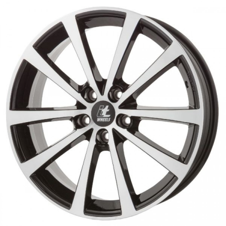 Anvelope si Jante - Janta aluminiu 7,5x18, 5x112, CH 66,5, ET: 35 model ITWHEELS Alice, Negru Lucios