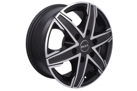 Janta aluminiu 7x16, 6x139,7, CH 100,1, ET: 33; potrivit ISUZU D-MAX I, D-MAX II 05.02- MAK King6 Black ice Anvelope si Jante - Janta aluminiu 7x16, 6x139,7, CH 100,1, ET: 33; potrivit ISUZU D-MAX I, D-MAX II 05.02- MAK King6 Black ice