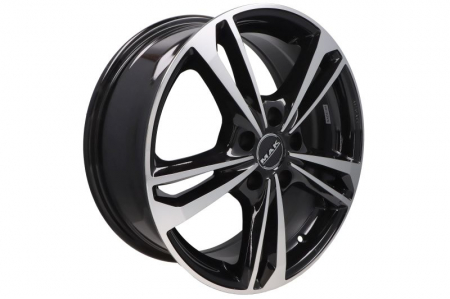 Anvelope - Janta aluminiu 7x17, 5x114,3, 76, ET: 48; cu emblema, Black Mirror