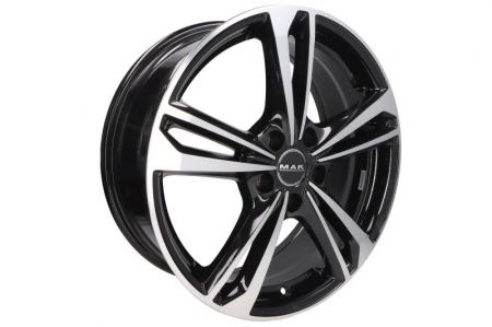 Anvelope - Janta aluminiu 7x18, 5x114,3, 76, ET: 40; cu emblema, Black Mirror