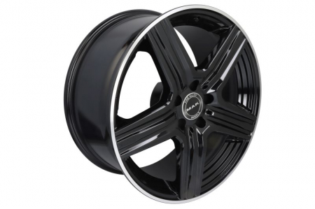 Anvelope - Janta aluminiu 9x19, 5x112, 66,6, ET: 20; LEWIS, Negru Lucios 