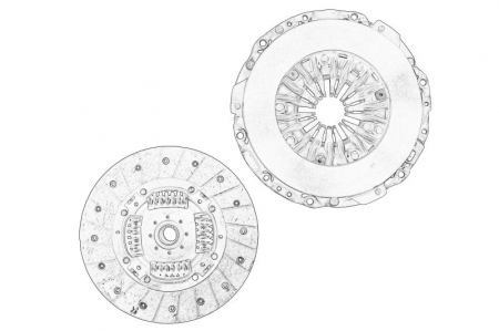 Kit ambreiaj (250mm) potrivit FIAT DUCATO 2.3D 07.06- [1]