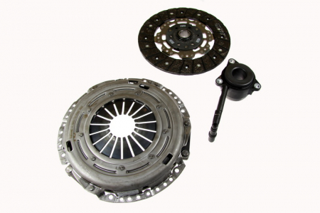 Set ambreiaj - Kit ambreiaj cu autoreglare, cu rulment hidraulic potrivit AUDI A3, TT; SEAT ALTEA, ALTEA XL, LEON 1.6D-2.0D 2003-2018 (cu cilindru sclav ambreiaj central; cu setare automata, 240mm)