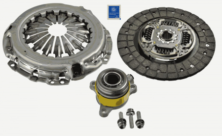 Set ambreiaj - Kit ambreiaj cu rulment hidraulic (225mm) potrivit SUBARU TREZIA; TOYOTA AURIS, COROLLA, URBAN CRUISER, VERSO S, YARIS, YARIS/HATCHBACK 1.4D 08.05-