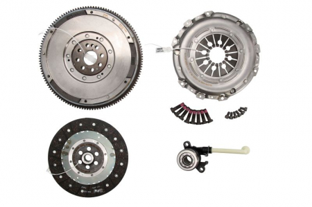 Ambreiaj - Kit ambreiaj cu volanta si rulment hidraulic (250mm) potrivit NISSAN QASHQAI I, QASHQAI II, QASHQAI III, X-TRAIL II; RENAULT KOLEOS I, LAGUNA III 1.2/1.3H/2.0D 02.07-