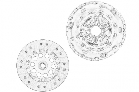 Kit ambreiaj (disc; Farfurie, 240mm) potrivit HONDA ACCORD VIII 2.2D 07.08-06.15 [1]