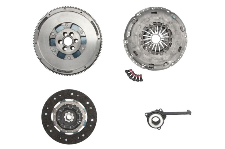 Set ambreiaj - Kit ambreiaj potrivit Audi A3, Q3, TT; Seat Alhambra, Altea, Altea XL, Leon dupa 2003 - 2.0D, cu volanta cu masa dubla, 240 mm, cu rulment