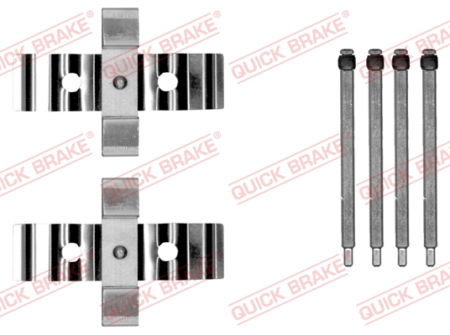 Kit montare placute frana Spate potrivit VOLVO S60 I, V70 II; TESLA MODEL S, MODEL X 2.4-Electric 09.01- [1]