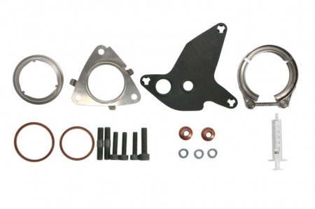 Set montaj esapament - Kit montare turbocompresor (set) potrivit VW MULTIVAN T5, TRANSPORTER T5 2.5D 04.03-11.09