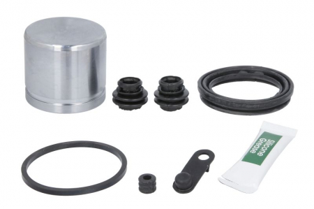 Accesorii frana - Kit reparare etrier Fata Dreapta/Stanga (diametru piston: 57, cu piston) potrivit HYUNDAI I30, I40 I CW, IX20, KONA, KONA/SUV, VELOSTER; KIA CEE'D, OPTIMA, PRO CEE'D, SELTOS 1.0-2.0LPG 12.06-