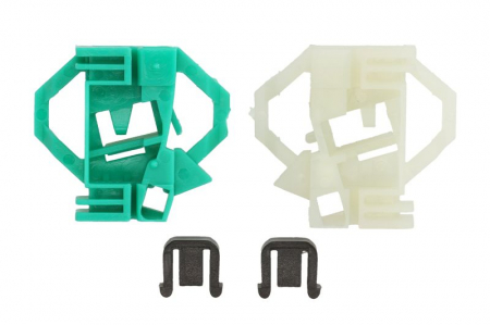 Elemente macara geam - Kit reparatie macara geam fata dreapta 2 ghidaje, electric SEAT CORDOBA, CORDOBA VARIO, IBIZA II, INCA; SKODA OCTAVIA I; VW CADDY II intre 1993-2010