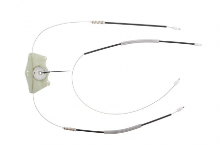 Kit reparatie macara geam fata dreapta cablu, electric SEAT LEON, TOLEDO I intre 1991-2006 Elemente macara geam - Kit reparatie macara geam fata dreapta cablu, electric SEAT LEON, TOLEDO I intre 1991-2006