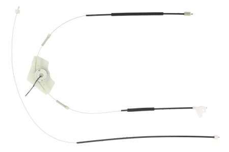 Elemente macara geam - Kit reparatie macara geam fata dreapta cablu, electric SKODA OCTAVIA I intre 1996-2010
