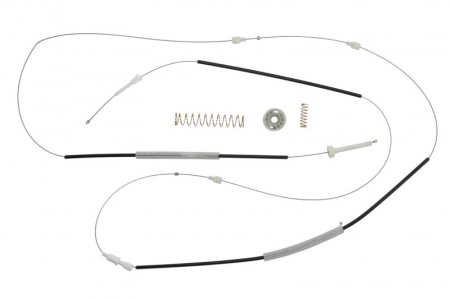 Kit reparatie macara geam fata dreapta cablu VW EOS intre 2006-2015 Elemente macara geam - Kit reparatie macara geam fata dreapta cablu VW EOS intre 2006-2015