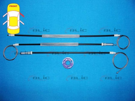 Elemente macara geam - Kit reparatie macara geam fata dreapta cablu VW POLO dupa 2009