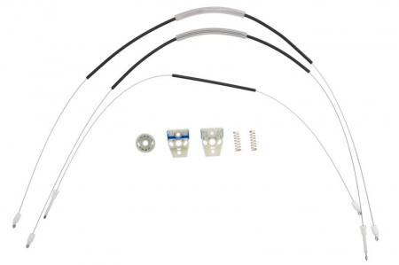Kit reparatie macara geam fata dreapta set, 5 usi versiune VW GOLF V intre 2003-2009 Elemente macara geam - Kit reparatie macara geam fata dreapta set, 5 usi versiune VW GOLF V intre 2003-2009