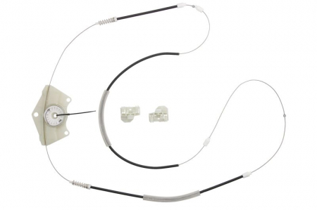 Elemente macara geam - Kit reparatie macara geam fata dreapta set, electric SKODA SUPERB I, SUPERB II; VW PASSAT intre 1996-2015