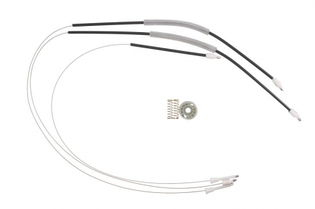 Kit reparatie macara geam fata stanga cablu, 5 usi versiune VW GOLF V intre 2003-2009 Elemente macara geam - Kit reparatie macara geam fata stanga cablu, 5 usi versiune VW GOLF V intre 2003-2009