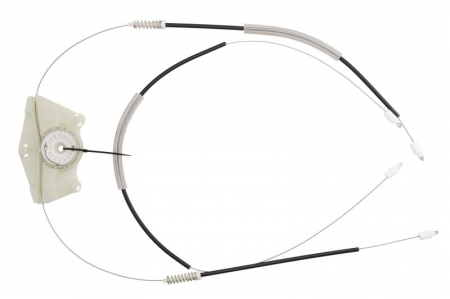 Kit reparatie macara geam fata stanga cablu, electric SEAT LEON, TOLEDO I intre 1991-2006 Elemente macara geam - Kit reparatie macara geam fata stanga cablu, electric SEAT LEON, TOLEDO I intre 1991-2006