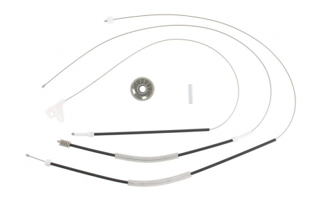 Elemente macara geam - Kit reparatie macara geam fata stanga cablu, electric SKODA OCTAVIA I intre 1996-2010